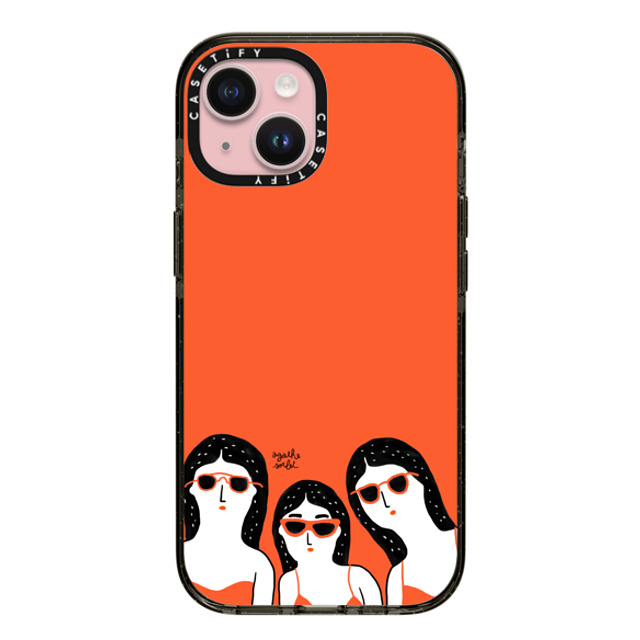 Agathe Sorlet x CASETiFY iPhone 15 ケース ブラック インパクトケース Team Glasses Mother's Day Agathe Sorlet x CASETiFY iPhone 15 ケース ブラック インパクトケース Team Glasses Mother's Day
