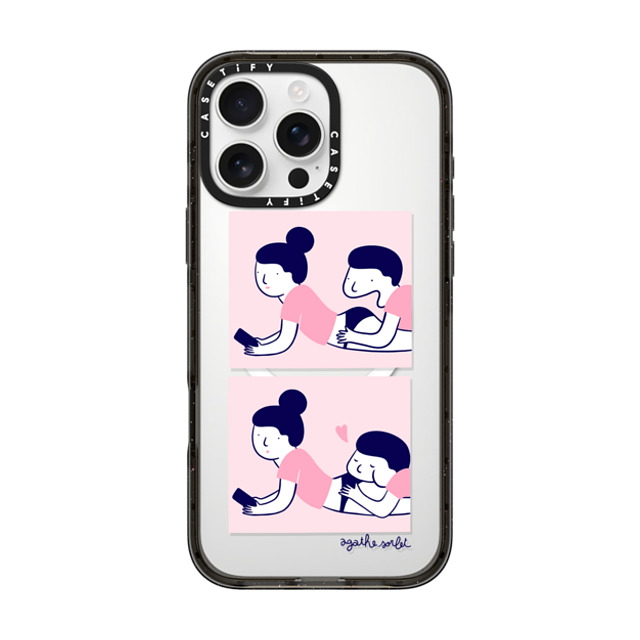 Agathe Sorlet x CASETiFY iPhone 16 Pro Max ケース ブラック インパクトケース MagSafe対応 Bon Appétit Back to School Agathe Sorlet x CASETiFY iPhone 16 Pro Max ケース ブラック インパクトケース MagSafe対応 Bon Appétit Back to School