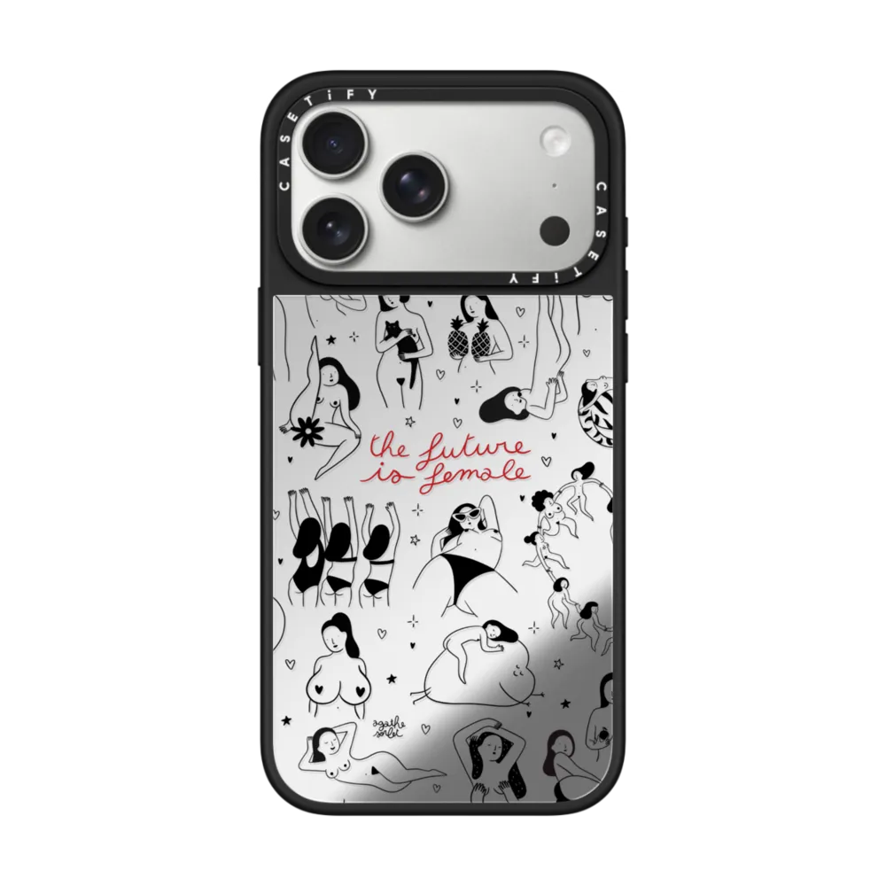 Mirror iPhone 17 Pro Max Case MagSafe Compatible - The Future Is Female