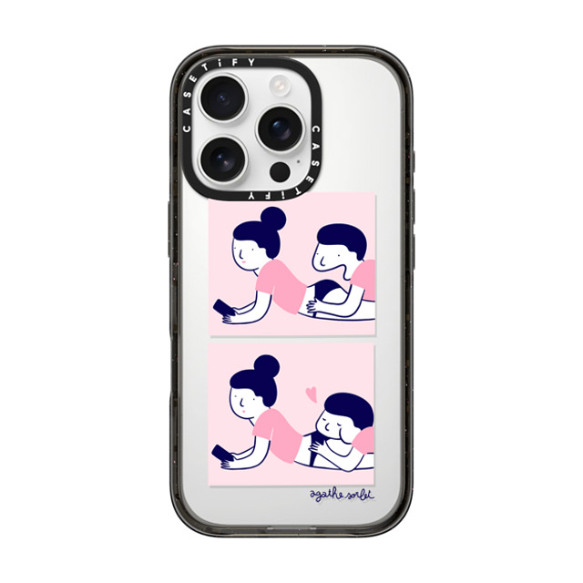 Agathe Sorlet x CASETiFY iPhone 16 Pro ケース ブラック インパクトケース Bon Appétit Back to School Agathe Sorlet x CASETiFY iPhone 16 Pro ケース ブラック インパクトケース Bon Appétit Back to School