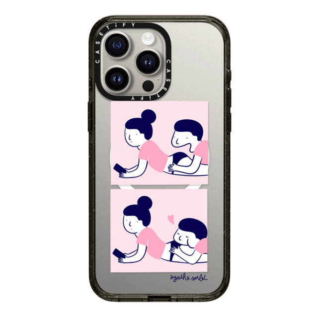 Agathe Sorlet x CASETiFY iPhone 15 Pro Max ケース ブラック インパクトケース MagSafe対応 Bon Appétit Back to School Agathe Sorlet x CASETiFY iPhone 15 Pro Max ケース ブラック インパクトケース MagSafe対応 Bon Appétit Back to School