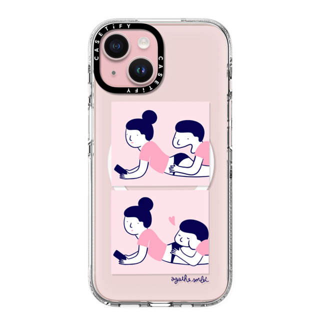 Agathe Sorlet x CASETiFY iPhone 15 Case クリア クリア ケース MagSafe対応 Bon Appétit Back to School Agathe Sorlet x CASETiFY iPhone 15 Case クリア クリア ケース MagSafe対応 Bon Appétit Back to School