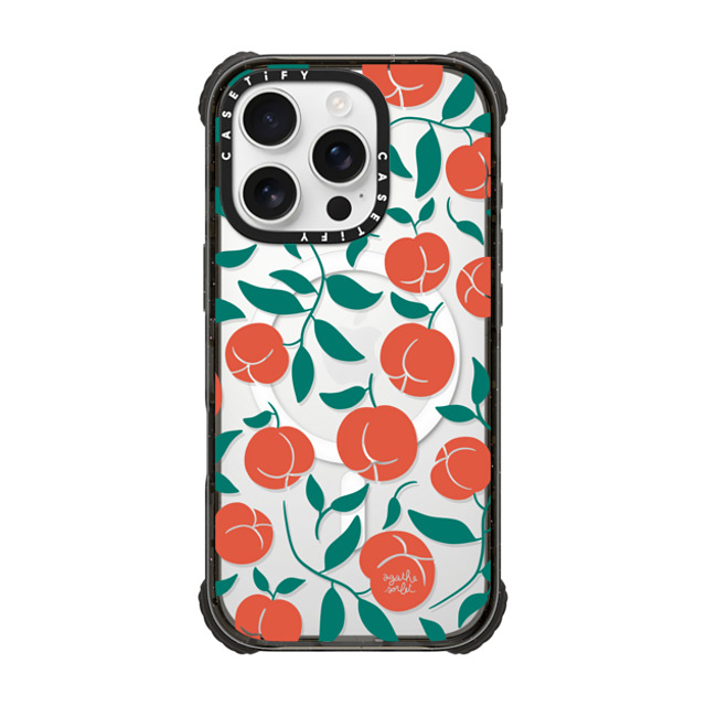 Agathe Sorlet x CASETiFY iPhone 16 Pro Case Fruit,Food Black ウルトラ インパクトケース MagSafe 対応 Peaches Mother's Day Agathe Sorlet x CASETiFY iPhone 16 Pro Case Fruit,Food Black ウルトラ インパクトケース MagSafe 対応 Peaches Mother's Day