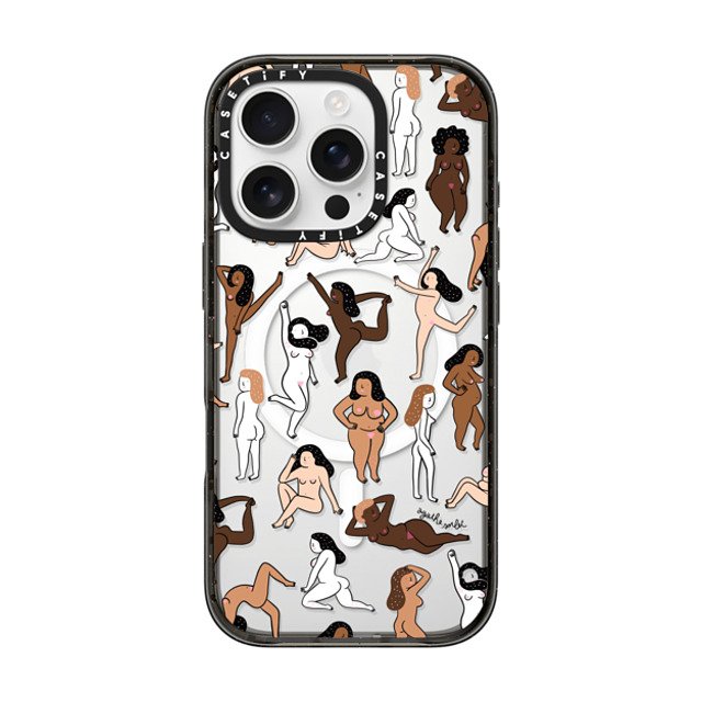 Agathe Sorlet x CASETiFY iPhone 16 Pro ケース ブラック インパクトケース MagSafe対応 ウィメンズ