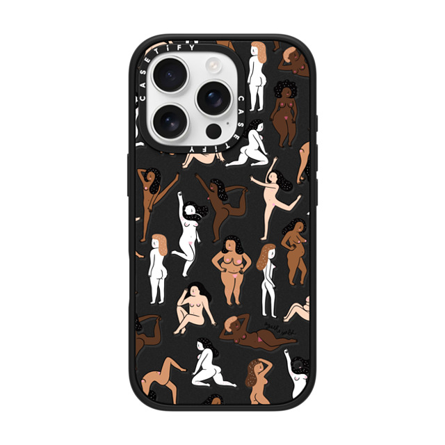 Agathe Sorlet x CASETiFY iPhone 16 Pro ケース マットブラック インパクトケース ウィメンズ