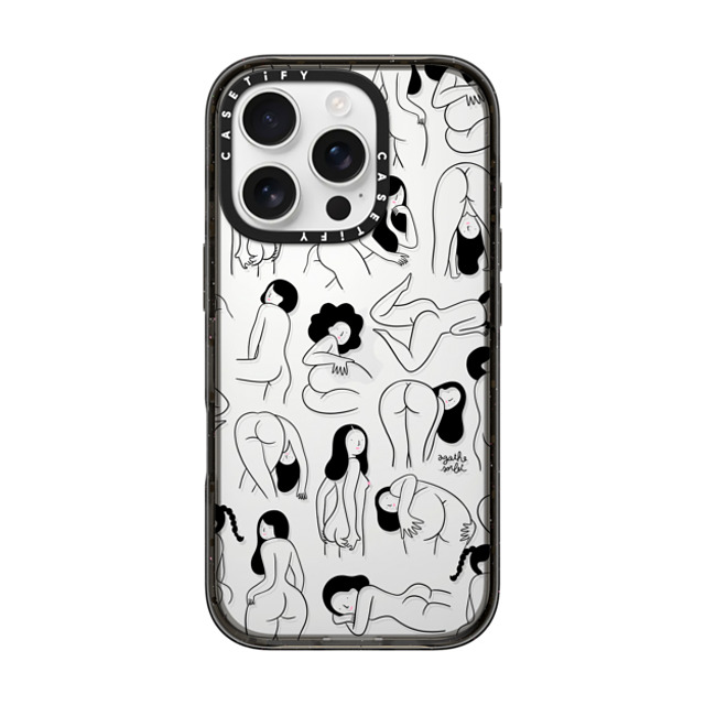 Agathe Sorlet x CASETiFY iPhone 16 Pro ケース ブラック インパクトケース Cheeks