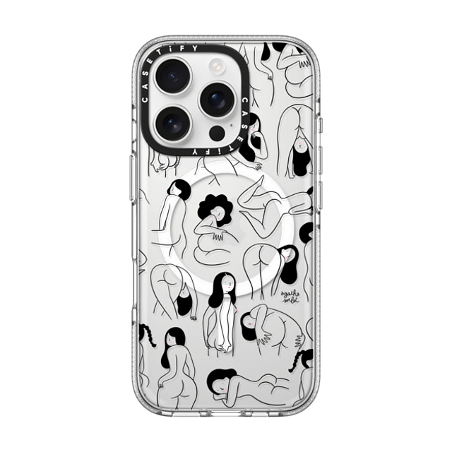 Agathe Sorlet x CASETiFY iPhone 16 Pro ケース クリア クリア ケース MagSafe対応 Cheeks