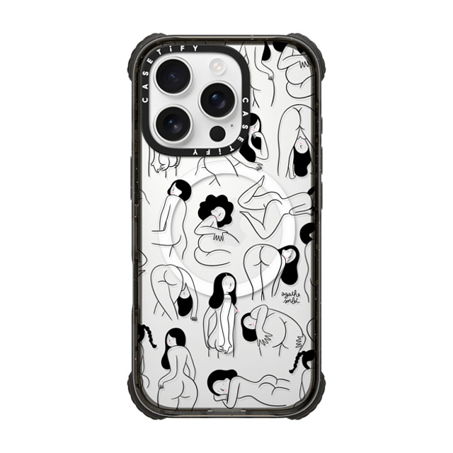 Agathe Sorlet x CASETiFY iPhone 16 Pro Case Black ウルトラ インパクトケース MagSafe 対応 Cheeks Agathe Sorlet x CASETiFY iPhone 16 Pro Case Black ウルトラ インパクトケース MagSafe 対応 Cheeks