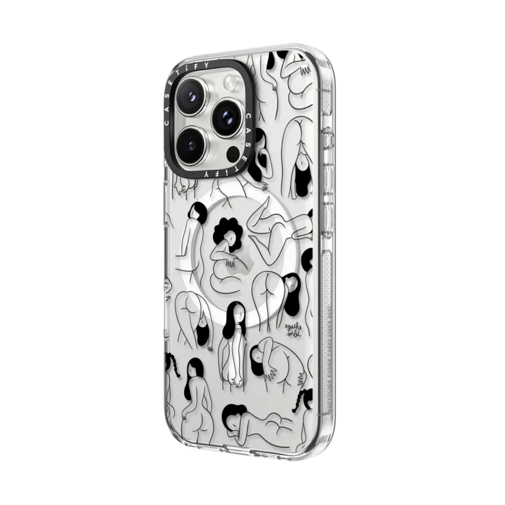 Clear iPhone 16 Pro Case MagSafe Compatible - Cheeks