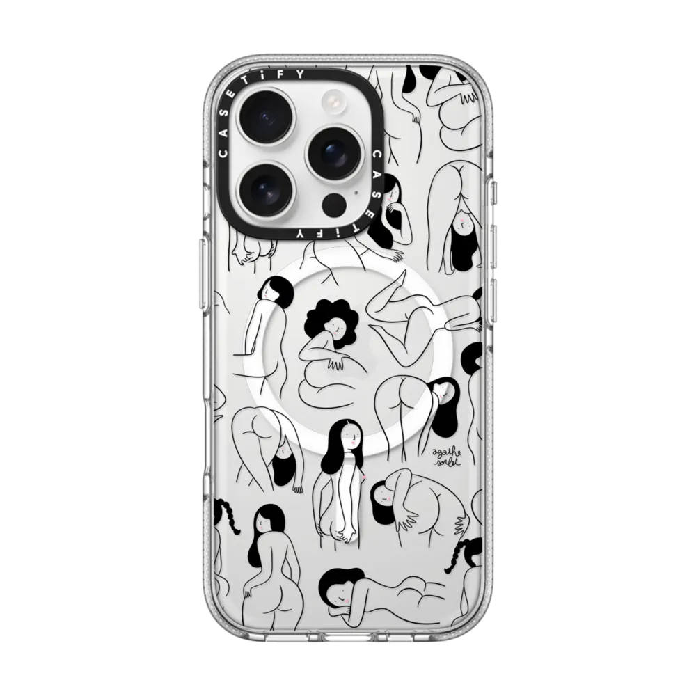 Clear iPhone 16 Pro Case MagSafe Compatible - Cheeks