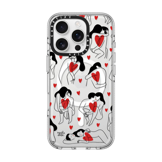 Agathe Sorlet x CASETiFY iPhone 16 Pro Case Clear Clear Case MagSafe Compatible My Love Agathe Sorlet x CASETiFY iPhone 16 Pro Case Clear Clear Case MagSafe Compatible My Love