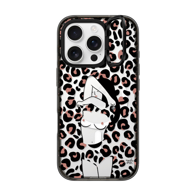 Agathe Sorlet x CASETiFY iPhone 16 Pro Case Black インパクトリングスタンドケース MagSafe対応 WILD GIRL Agathe Sorlet x CASETiFY iPhone 16 Pro Case Black インパクトリングスタンドケース MagSafe対応 WILD GIRL