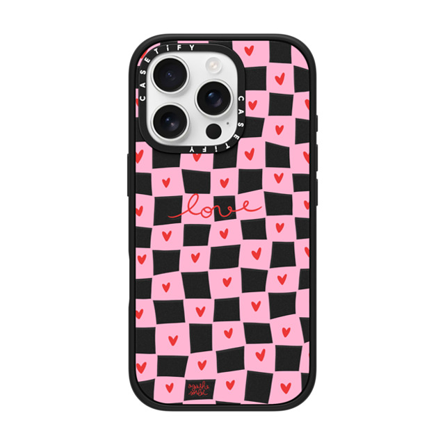 Agathe Sorlet x CASETiFY iPhone 16 Pro Case Matte Black Impact Case MagSafe Compatible いいね Agathe Sorlet x CASETiFY iPhone 16 Pro Case Matte Black Impact Case MagSafe Compatible いいね