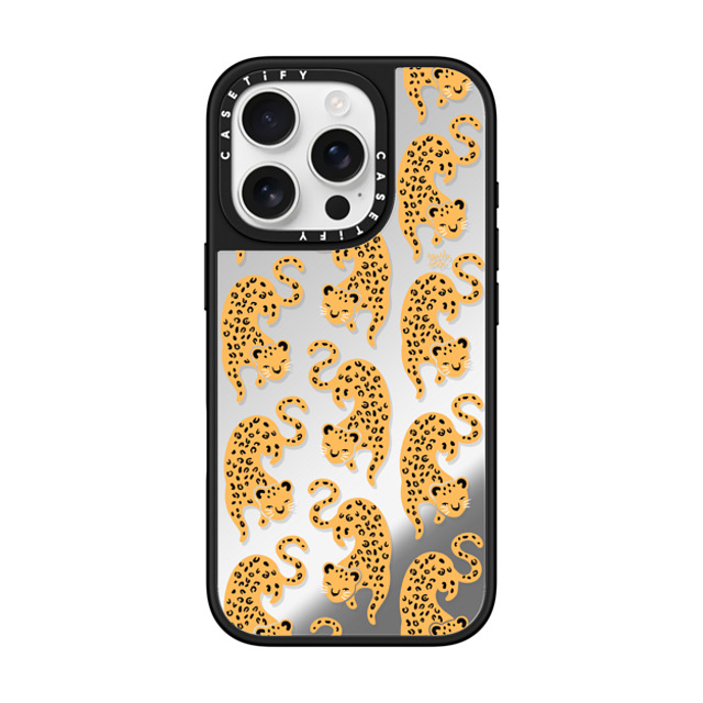 Agathe Sorlet x CASETiFY iPhone 16 Pro ケース Animal,Nature Silver on Black ミラーケース MagSafe対応 Born To Be Wild Father's Day Agathe Sorlet x CASETiFY iPhone 16 Pro ケース Animal,Nature Silver on Black ミラーケース MagSafe対応 Born To Be Wild Father's Day