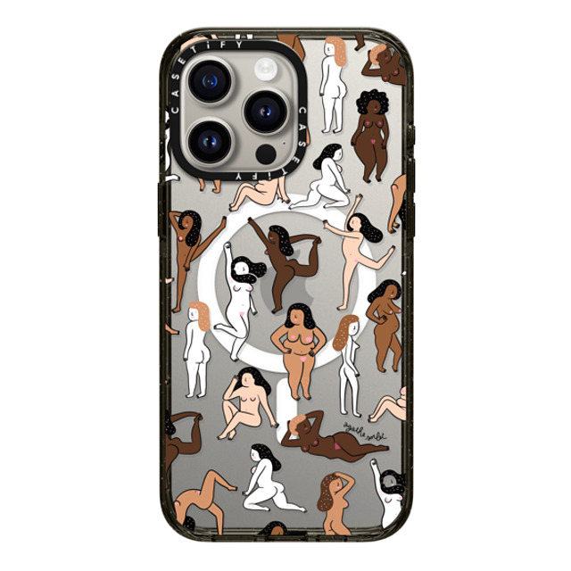 Agathe Sorlet x CASETiFY iPhone 15 Pro Max ケース ブラック インパクトケース MagSafe対応 ウィメンズ