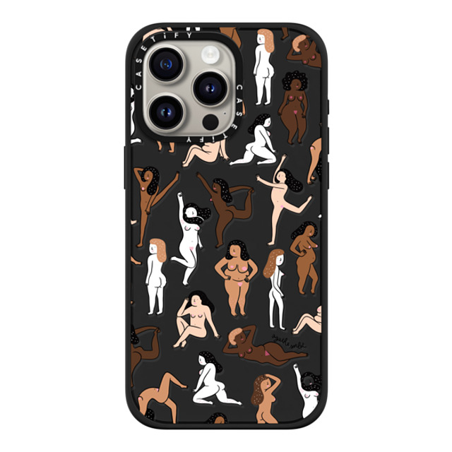 Agathe Sorlet x CASETiFY iPhone 15 Pro Max ケース マットブラック インパクトケース MagSafe対応 ウィメンズ