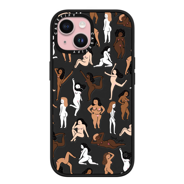 Agathe Sorlet x CASETiFY iPhone 15 ケース マットブラック インパクトケース MagSafe対応 ウィメンズ