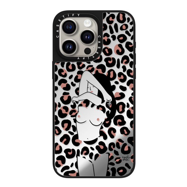 Agathe Sorlet x CASETiFY iPhone 15 Pro Max Case Silver on Black ミラーケース MagSafe対応 WILD GIRL Agathe Sorlet x CASETiFY iPhone 15 Pro Max Case Silver on Black ミラーケース MagSafe対応 WILD GIRL