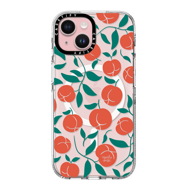 Agathe Sorlet x CASETiFY iPhone 15 Case Fruit,Food Clear Clear Case MagSafe Compatible Peaches Mother's Day Agathe Sorlet x CASETiFY iPhone 15 Case Fruit,Food Clear Clear Case MagSafe Compatible Peaches Mother's Day