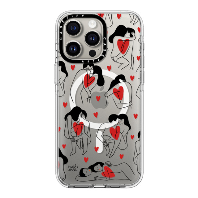 Agathe Sorlet x CASETiFY iPhone 15 Pro Max Case Clear Clear Case MagSafe Compatible My Love Agathe Sorlet x CASETiFY iPhone 15 Pro Max Case Clear Clear Case MagSafe Compatible My Love