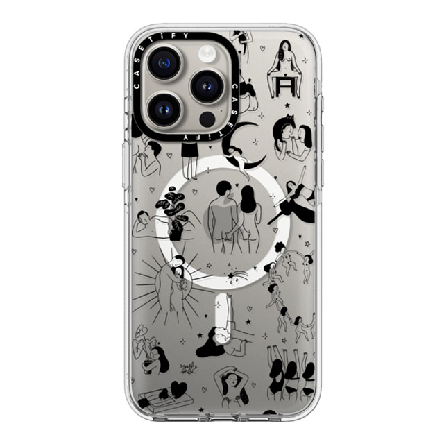 Agathe Sorlet x CASETiFY iPhone 15 Pro Max Case Clear Clear Case MagSafe Compatible Myself Agathe Sorlet x CASETiFY iPhone 15 Pro Max Case Clear Clear Case MagSafe Compatible Myself