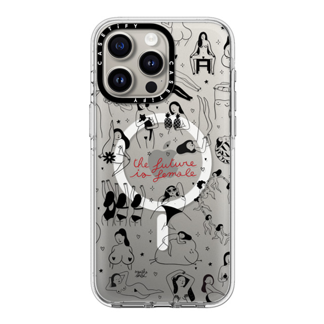 Agathe Sorlet x CASETiFY iPhone 15 Pro Max Case Clear Clear Case MagSafe Compatible The Future Is Female Agathe Sorlet x CASETiFY iPhone 15 Pro Max Case Clear Clear Case MagSafe Compatible The Future Is Female