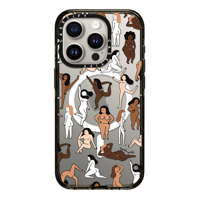 Agathe Sorlet x CASETiFY iPhone 15 Pro ケース ブラック インパクトケース MagSafe対応 ウィメンズ