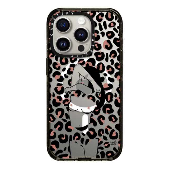 Agathe Sorlet x CASETiFY iPhone 15 Pro Case Black Impact Case MagSafe Compatible WILD GIRL Agathe Sorlet x CASETiFY iPhone 15 Pro Case Black Impact Case MagSafe Compatible WILD GIRL