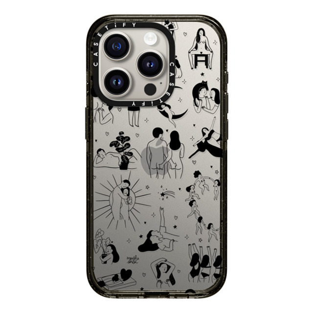 Agathe Sorlet x CASETiFY iPhone 15 Pro Case Black Impact Case Myself Agathe Sorlet x CASETiFY iPhone 15 Pro Case Black Impact Case Myself