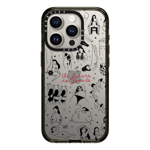 Agathe Sorlet x CASETiFY iPhone 15 Pro Case Black Impact Case The Future Is Female Agathe Sorlet x CASETiFY iPhone 15 Pro Case Black Impact Case The Future Is Female