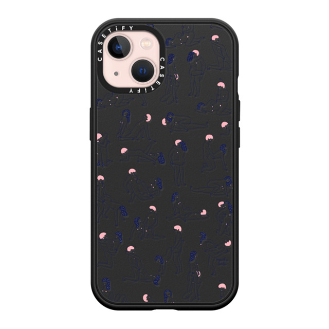 Agathe Sorlet x CASETiFY iPhone 13 ケース マットブラック インパクトケース MagSafe対応 KAMASUTRA