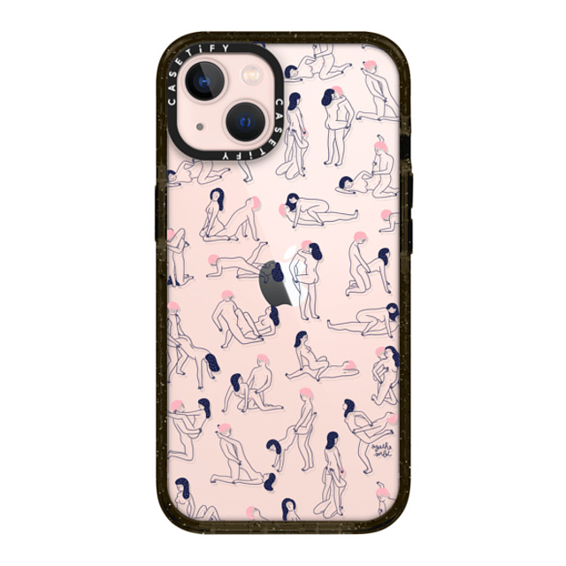 Agathe Sorlet x CASETiFY iPhone 13 ケース ブラック インパクトケース KAMASUTRA