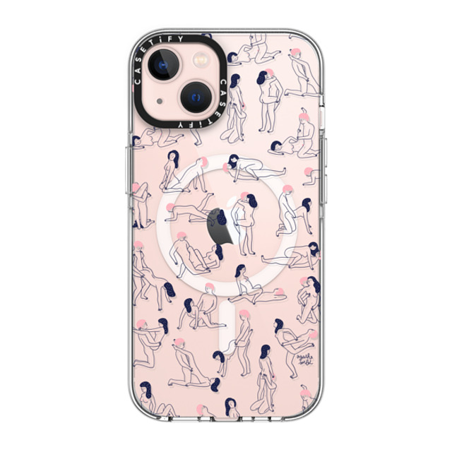 Agathe Sorlet x CASETiFY iPhone 13 ケース クリア クリア ケース MagSafe対応 KAMASUTRA