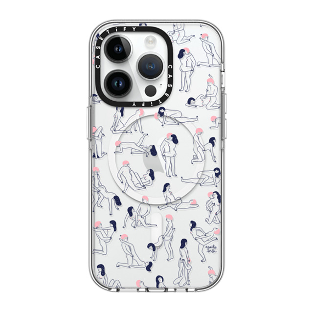 Agathe Sorlet x CASETiFY iPhone 14 Pro ケース クリア クリア ケース MagSafe対応 KAMASUTRA