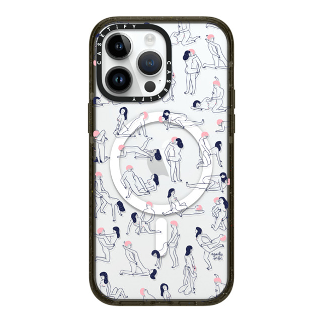 Agathe Sorlet x CASETiFY iPhone 14 Pro Max ケース ブラック インパクトケース MagSafe対応 KAMASUTRA