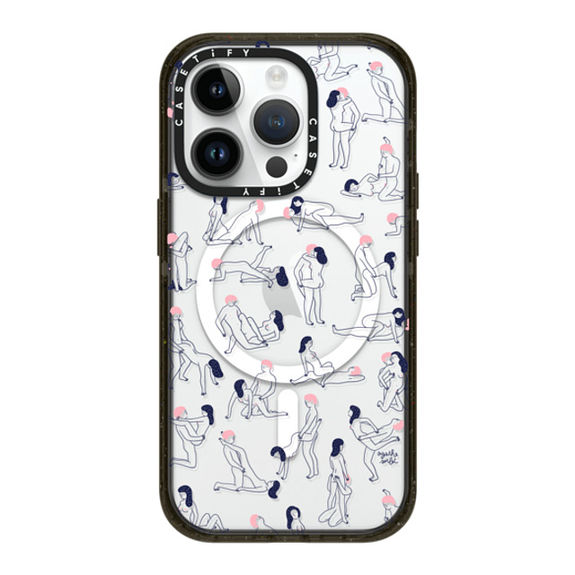 Agathe Sorlet x CASETiFY iPhone 14 Pro ケース ブラック インパクトケース MagSafe対応 KAMASUTRA