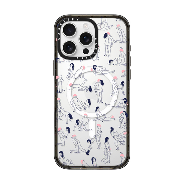 Agathe Sorlet x CASETiFY iPhone 16 Pro Max ケース ブラック インパクトケース MagSafe対応 KAMASUTRA