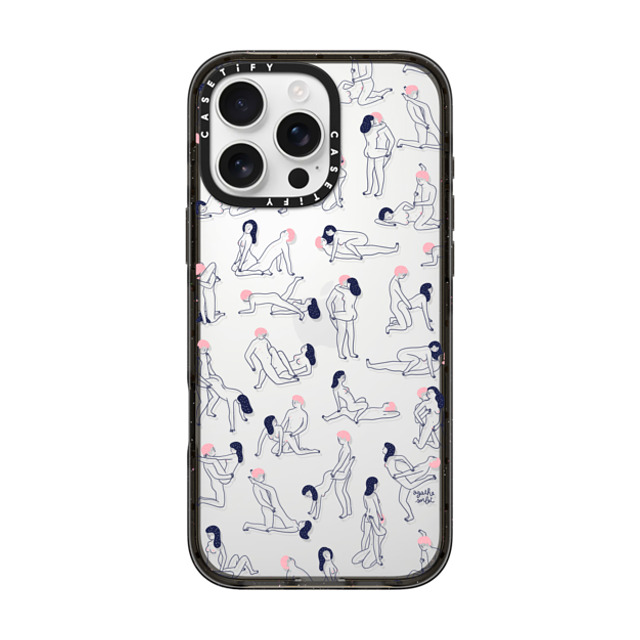 Agathe Sorlet x CASETiFY iPhone 16 Pro Max ケース ブラック インパクトケース KAMASUTRA