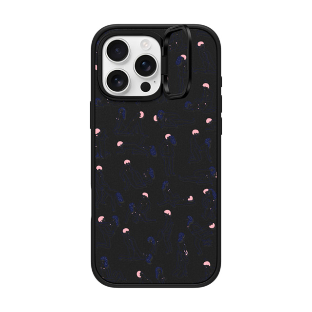 Agathe Sorlet x CASETiFY iPhone 16 Pro Max ケース マットブラック インパクトリングスタンドケース MagSafe対応 KAMASUTRA