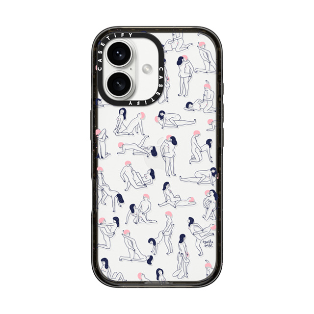 Agathe Sorlet x CASETiFY iPhone 16 ケース ブラック インパクトケース KAMASUTRA