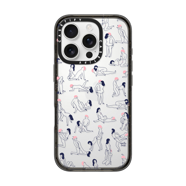 Agathe Sorlet x CASETiFY iPhone 16 Pro ケース ブラック インパクトケース KAMASUTRA