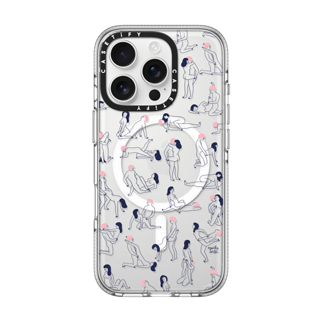 Agathe Sorlet x CASETiFY iPhone 16 Pro ケース クリア クリア ケース MagSafe対応 KAMASUTRA