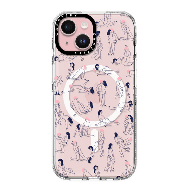 Agathe Sorlet x CASETiFY iPhone 15 ケース クリア クリア ケース MagSafe対応 KAMASUTRA