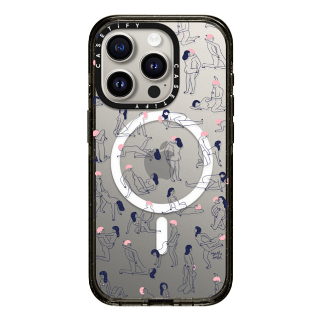 Agathe Sorlet x CASETiFY iPhone 15 Pro ケース ブラック インパクトケース MagSafe対応 KAMASUTRA