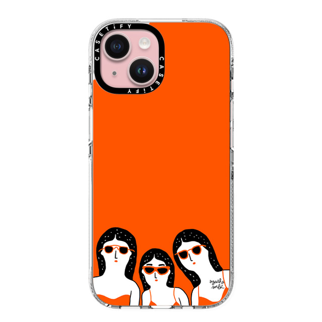 Agathe Sorlet x CASETiFY iPhone 15 Case Summer,Portraiture Clear Clear Case MagSafe Compatible Team Glasses Father's Day Agathe Sorlet x CASETiFY iPhone 15 Case Summer,Portraiture Clear Clear Case MagSafe Compatible Team Glasses Father's Day