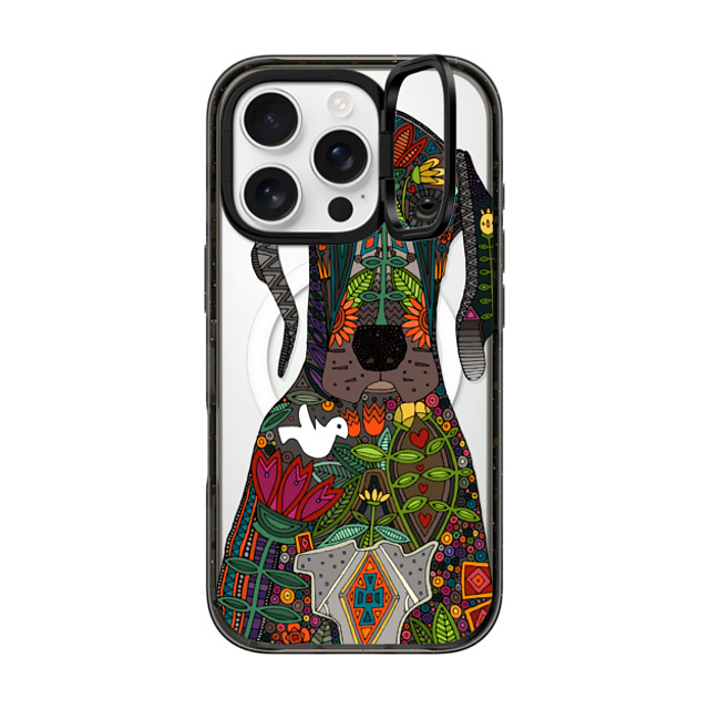 Sharon Turner x CASETiFY iPhone 16 Pro Case Dog Black インパクトリングスタンドケース MagSafe対応 Great Dane love transparent Mother's Day Sharon Turner x CASETiFY iPhone 16 Pro Case Dog Black インパクトリングスタンドケース MagSafe対応 Great Dane love transparent Mother's Day