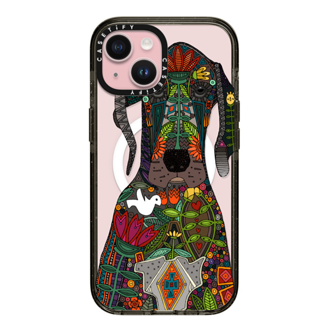 Sharon Turner x CASETiFY iPhone 15 Case Dog Black Impact Case MagSafe Compatible Great Dane love transparent Mother's Day Sharon Turner x CASETiFY iPhone 15 Case Dog Black Impact Case MagSafe Compatible Great Dane love transparent Mother's Day