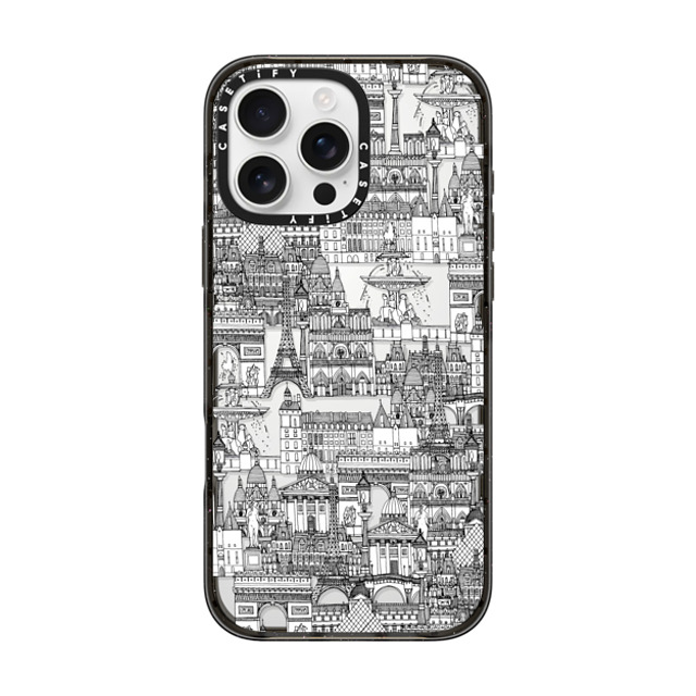 Sharon Turner x CASETiFY iPhone 16 Pro Max Case Cartoon,Travel Black Impact Case Paris toile transparent II Mother's Day Sharon Turner x CASETiFY iPhone 16 Pro Max Case Cartoon,Travel Black Impact Case Paris toile transparent II Mother's Day