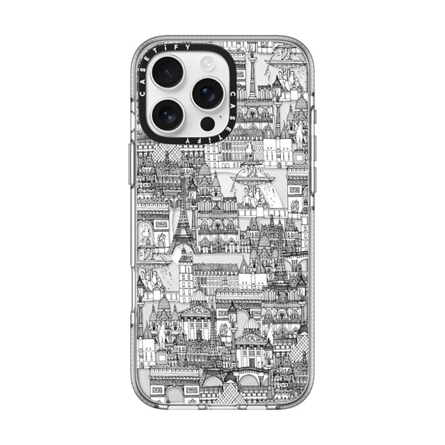 Sharon Turner x CASETiFY iPhone 16 Pro Max Case Cartoon,Travel Clear Clear Case MagSafe Compatible Paris toile transparent II Father's Day Sharon Turner x CASETiFY iPhone 16 Pro Max Case Cartoon,Travel Clear Clear Case MagSafe Compatible Paris toile transparent II Father's Day
