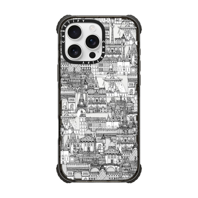 Sharon Turner x CASETiFY iPhone 16 Pro Max Case Cartoon,Travel Black ウルトラ インパクトケース MagSafe 対応 Paris toile transparent II Father's Day Sharon Turner x CASETiFY iPhone 16 Pro Max Case Cartoon,Travel Black ウルトラ インパクトケース MagSafe 対応 Paris toile transparent II Father's Day